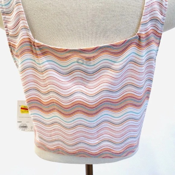 NWT SO Goods For Life Juniors Sleeveless Pullover Square Neck Striped Top Sz XL - Picture 8 of 10